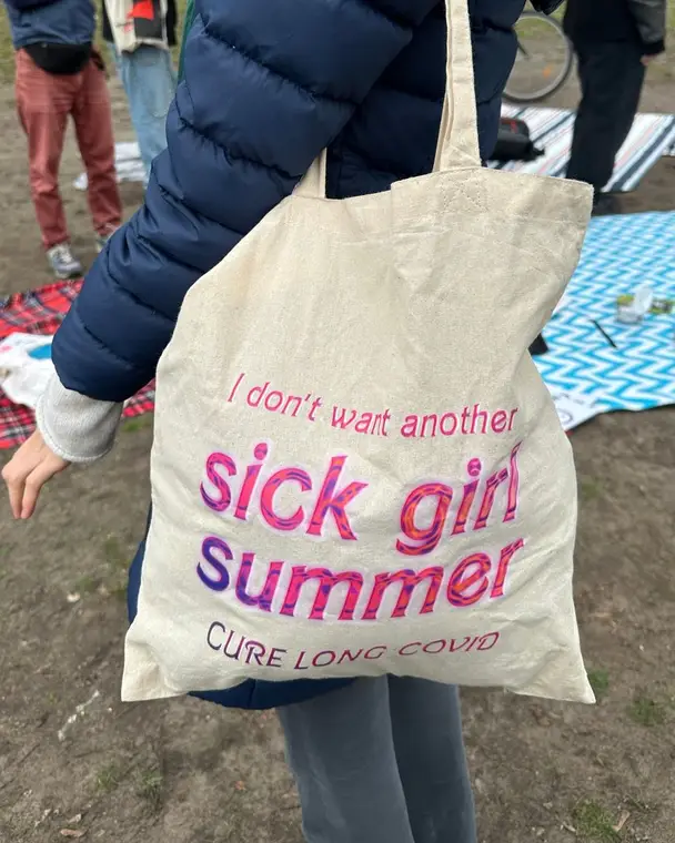 Tote bag: I don’t want another sick girl summer – Cure Long Covid