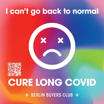 Sticker: I can’t go back to normal. Cure Long Covid